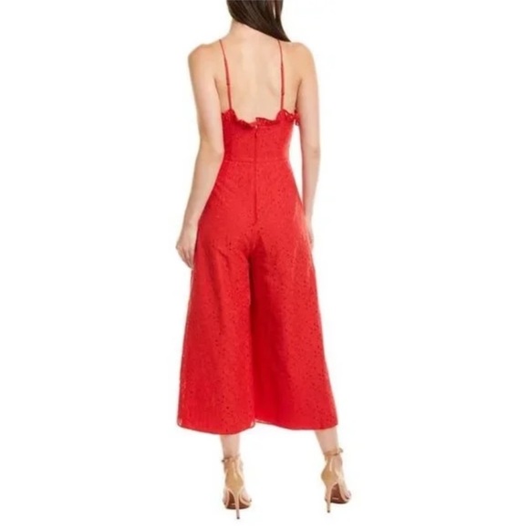 Keepsake_ Octavia Red Lace Jumpsuit Medium - Picture 2 of 10